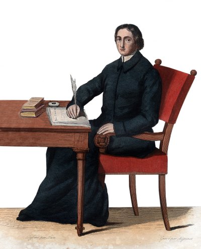 Jean Baptiste Massillonin (1663-1742), ranskalaisen katolisen piispan ja saarnaajan, Clermontin piispan muotokuva. tekijältä French School