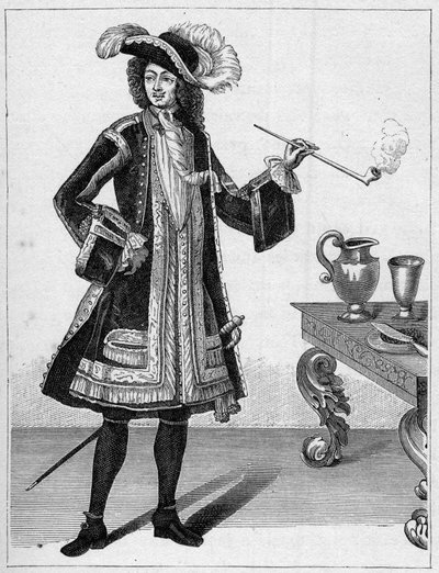 Jean Bartin (1651-1702), ranskalaisen yksityismiehen muotokuva. Kaiverrus kirjaan "La Marine et les colonies: commerce" tekijältä French School