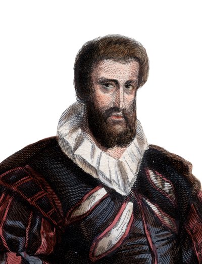 Muotokuva Jean Goujonista (1510-n. 1566), ranskalaisesta kuvanveistäjästä ja arkkitehdista. tekijältä French School