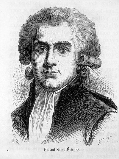Jean Paul Rabaut St Etiennen, ranskalaisen poliitikon (1743 - 1793) muotokuva - Henri Martinin elokuvassa "L