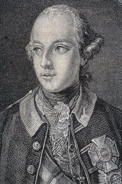 Muotokuva Joseph II:sta (1741-90), Saksan kuningas vuodesta 1764 ja Pyhän Rooman keisari vuodelta 1765 tekijältä French School
