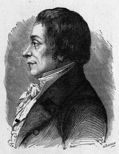 Muotokuva Joseph Lakanalista (1762 - 1845), ranskalainen poliitikko - "" Album de la Science -lehdessä; maineikkaat tutkijat; Suuria löytöjä””” 1896. tekijältä French School