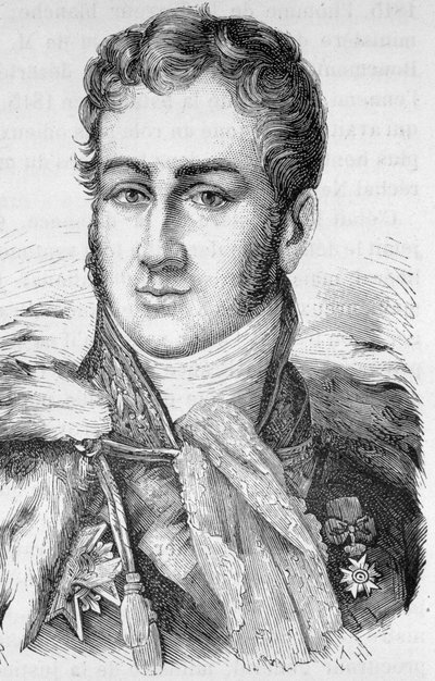 Jules de Polignacin, ranskalaisen poliitikon (1780 - 1847) muotokuva - Henri Martinin "" L