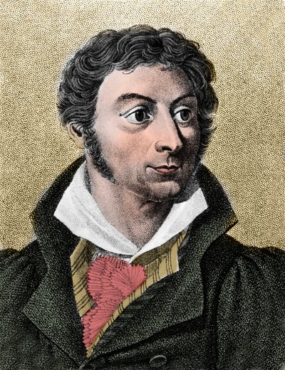 Lorenz Okenin (1779-1851) muotokuva. Saksalainen luonnontieteilijä ja filosofi tekijältä French School