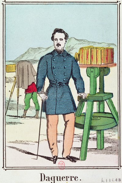 Louis-Jacques Daguerren (1787-1851) muotokuva tekijältä French School