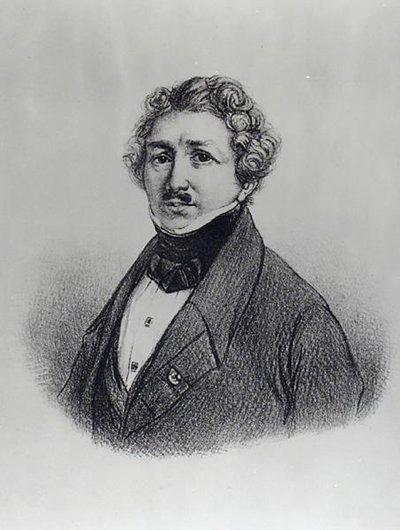 Louis-Jacques Daguerren (1787-1851) muotokuva tekijältä French School