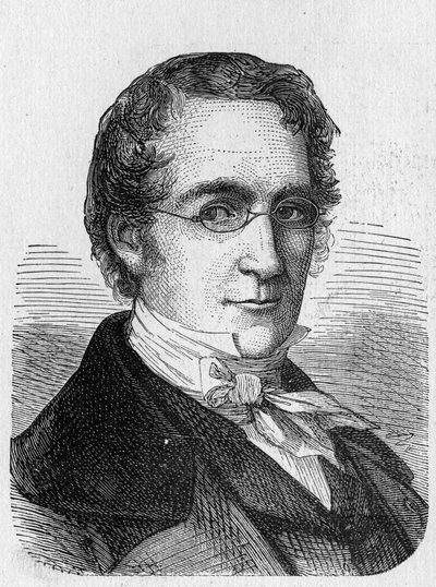 Muotokuva Louis-Joseph Gay-Lussacista (Louis Joseph Gay Lussac) (1778 - 1850) - "" Album of Sciencessä; maineikkaat tutkijat; Suuria löytöjä””” 1896. tekijältä French School