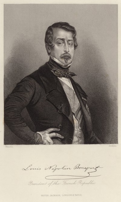 Louis-Napoleon Bonaparten muotokuva tekijältä French School