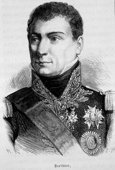 Muotokuva Louis Alexandre (Louis-Alexandre) Berthier, Ranskan marsalkka (1753 - 1815) - Henri Martinin "" L