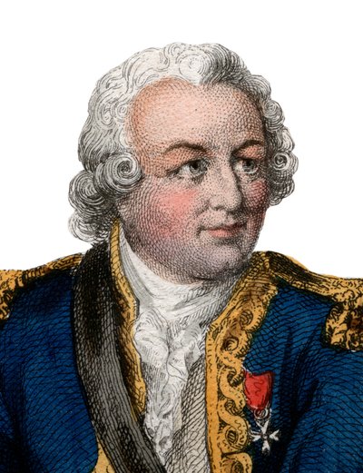 Louis Antoinen, Comte de Bougainvillen (1729-1811), ranskalaisen amiraalin ja tutkimusmatkailijan muotokuva. tekijältä French School