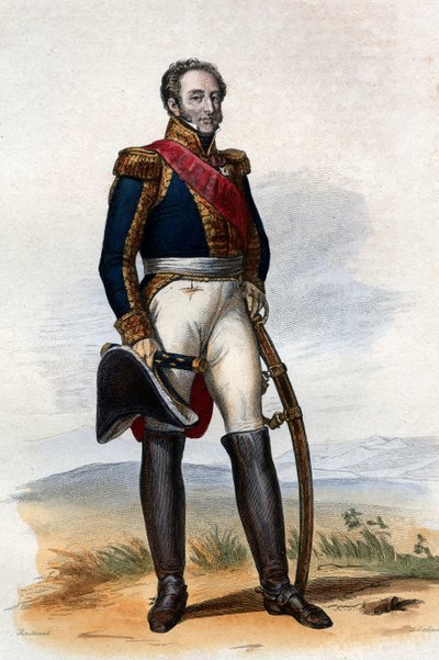 Muotokuva Louis Gabriel Suchetista (1770-1826), 1. Duc dAlbufera ja Ranskan marsalkka. tekijältä French School