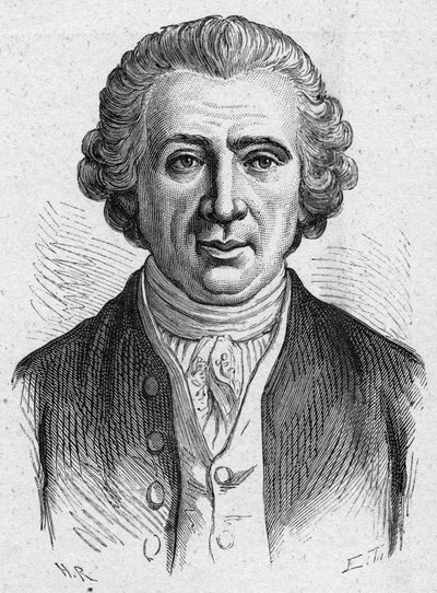 Ranskalaisen luonnontieteilijän (1716-1800) Louis Jean Marie Daubentonin muotokuva. Kaiverrus vuodelta 1889. Yksityinen kokoelma. tekijältä French School