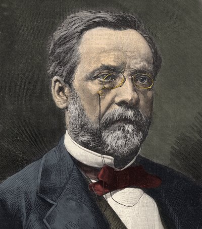 Louis Pasteurin (1822-1895), englantilaisen kemistin ja mikrobiologin muotokuva tekijältä French School