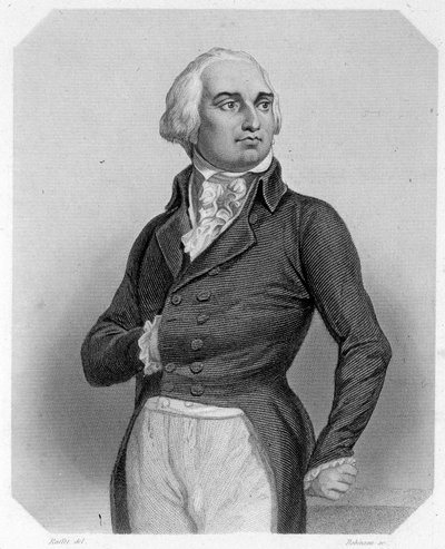 Muotokuva Louis Philippe II Josephista, Orléansin ja Chartresin herttuan, joka tunnetaan nimellä Philippe Egalité. tekijältä French School