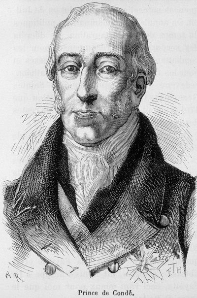 Ludvig V Joseph de Bourbon-Conden (1736-1818), Conden kahdeksannen prinssin, ranskalaisen sotamiehen muotokuva Henri Martinin "" L