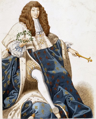 Nuoren Ludvig XIV:n muotokuva. tekijältä French School