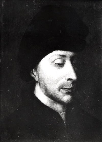 Ludvig Ranskalaisen (1372-1407) Orléansin herttuan muotokuva, n. 1420 tekijältä French School