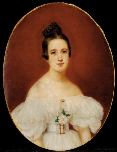 Edgar Degasin äidin Marie-Célestine De Gasin muotokuva, n. 1832-34 tekijältä French School