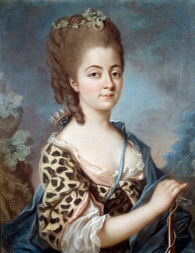Saksin Marie Auroran (1748-1821) muotokuva kirjailija George Sandin isoäidistä. Maalaus 1700-luvun ranskalaisesta koulusta. tekijältä French School
