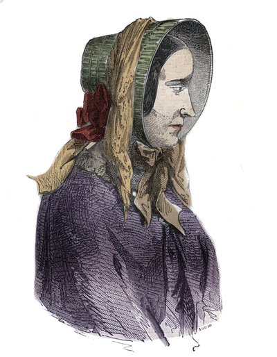 Muotokuva Marie Fortunee Capellesta, Marie Lafarge (Madame) (1816-1852) Ranskalainen rikollinen - Kaiverrus Armand Fouquierin (1817-18?) "Causes celebres de tous les peuple" 1858-1867 - yksityinen kokoelma tekijältä French School