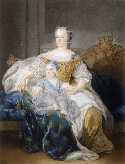 Muotokuva Mary Leszczynskasta ja delfiinistä tekijältä French School