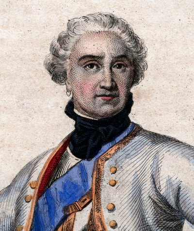 Muotokuva Maurice de Saxesta (1696-1750), Ranskan palveluksessa oleva saksalainen armeija ja Ranskan marsalkka. tekijältä French School