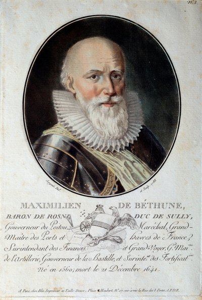 Maximilian de Bethunen, Sullyn herttuan (1560-1641) muotokuva. tekijältä French School