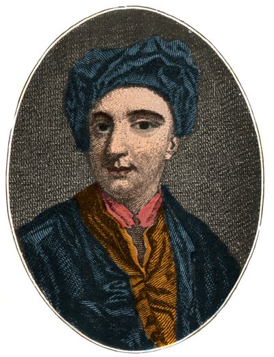 Nicholas Rowen (1674-1718), englantilaisen näytelmäkirjailijan, runoilijan ja sekalaisen kirjailijan muotokuva. tekijältä French School