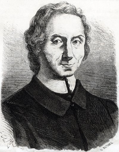 Nicolas Malebranchen (1638 - 1715) muotokuva tekijältä French School