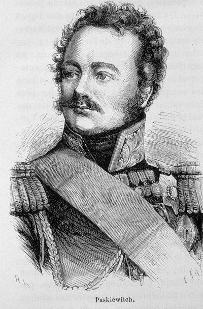 Paskiewitchin (tai Paskeevichin), Venäjän marsalkka (1782 - 1856) muotokuva - Henri Martinin "" L