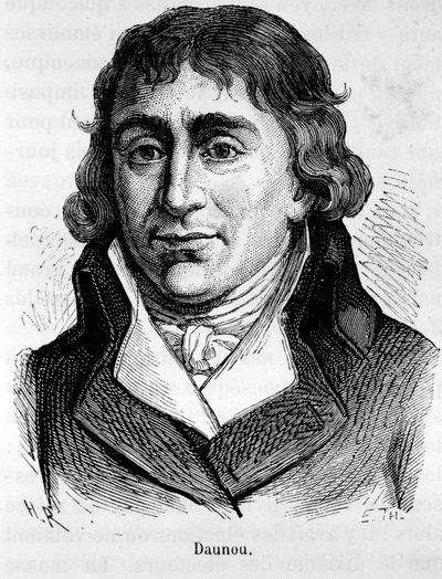Pierre Claude Francois Daunoun muotokuva, ranskalainen poliitikko ja historioitsija (1761-1840) - Henri Martinin "" L