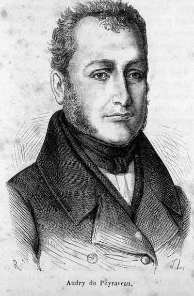 Pierre Francais Audry de Puyraveaun (1783-1852), ranskalaisen varamiehen muotokuva. tekijältä French School