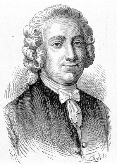 Pierre Joseph Macquerin (1718 - 1784), ranskalaisen kemistin ja lääkärin muotokuva julkaisussa "Album de la Science; maineikkaat tiedemiehet; Suuria löytöjä””” 1896. tekijältä French School