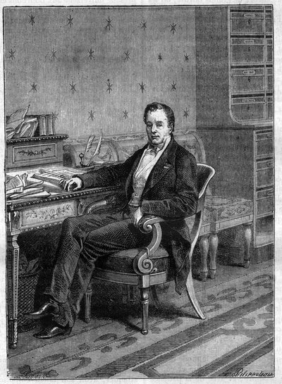 Pierre Paul Royer-Collardin muotokuva (Royer Collard tekijältä French School