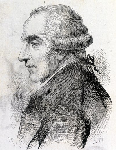 Pierre Simon de Laplacen (1747 - 1827), ranskalaisen tähtitieteilijän, matemaatikon ja fyysikon muotokuva - julkaisussa "Album de la Science; maineikkaat tiedemiehet; Suuria löytöjä””” 1896. tekijältä French School