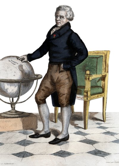 Pierre Simonin, markiisi de Laplacen (La Place) (1749-1827), ranskalaisen matemaatikon ja tähtitieteilijän muotokuva. tekijältä French School