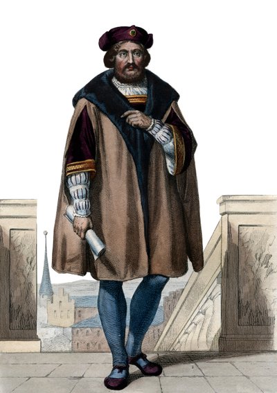 Pierre de Ronsardin (1524-1585), ranskalaisen runoilijan muotokuva. tekijältä French School