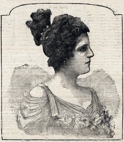 Prinsessa Caraman-Chimayn muotokuva (Caraman Chimay) (Clara Ward - 1873 - 1916) tekijältä French School