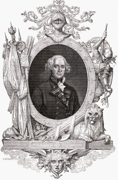 Muotokuva Richard, Earl Howe (1726-99) Englannin laivaston upseeri tekijältä French School