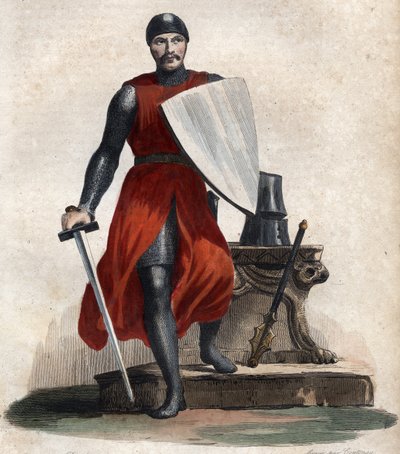 Muotokuva Robert IV Vahvasta (Rutpert) (n. 815-866), Orleansin kreivi. tekijältä French School
