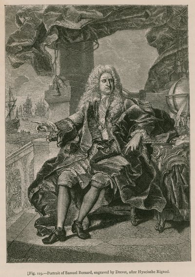Samuel Bernardin muotokuva, Drevetin kaivertama Hyacinthe Rigaudin mukaan tekijältä French School