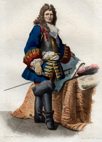Sebastien le Prestren muotokuva, markiisi de Vauban (1633-1707), Ranskan marsalkka. tekijältä French School