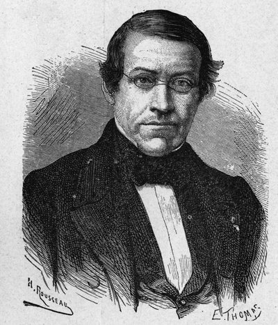 Wheatstonen muotokuva (1802 - 1875), lennätyksen alan keksijä - "" Tiedealbumissa; maineikkaat tiedemiehet; Suuria löytöjä””” 1896. tekijältä French School