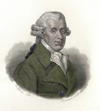Englannin lääkärin William Hawesin (1736-1808) muotokuva. "" Hyödyllisten miesten muotokuvia"" tekijältä French School
