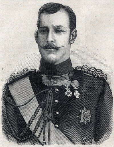Muotokuva Kreikan kruununprinssistä (josta tuli Kreikan George I tekijältä French School