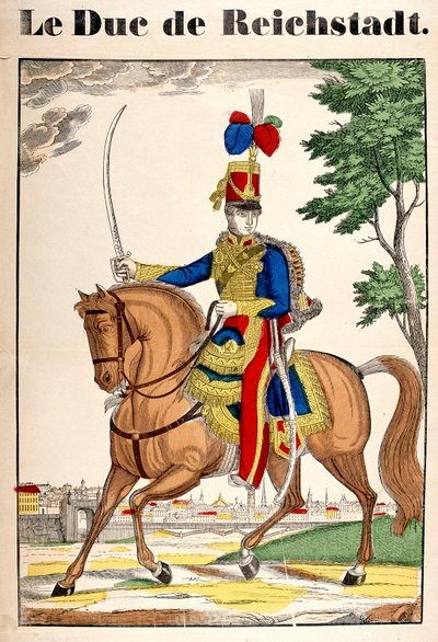 Reichstadtin herttuan Napoleon II:n, keisari Napoleon I:n pojan (1769-1821) muotokuva. Kuva Epinalista tekijältä French School
