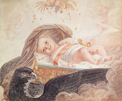 Rooman kuninkaan Napoleon II:n (1811-32) muotokuva n. 1811 tekijältä French School