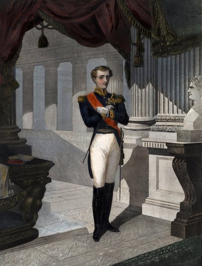 Rooman kuninkaan Napoleon II:n muotokuva, Reichstadtin herttua (1811-1832), keisari Napoleon I:n (1769-1821) poika” Kaiverrus Pernel tekijältä French School