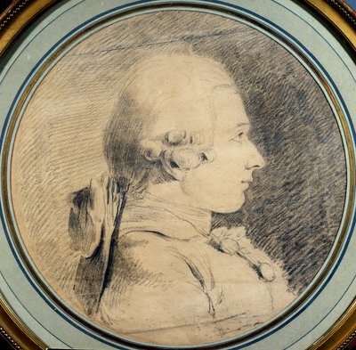 Markiisi de Saden (1740-1814) muotokuva Anonyymi piirros. 1700-luvun yksityinen kokoelma tekijältä French School