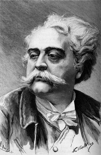 Muotokuva taidemaalari ja kuvanveistäjä Albert Ernest Carrier Belleusesta (1824-1887), Illustrous World 1887. tekijältä French School